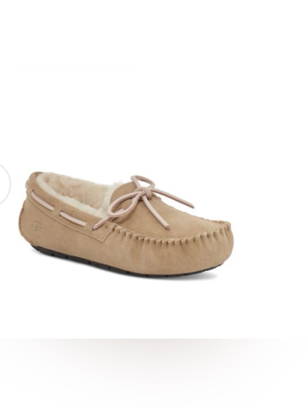 UGG Women's Dakota Suede Shearling Moccasins - Tobacco